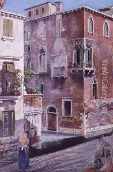 A Scene in Venice Oil Painting - Sir Caspar Purdon Clarke