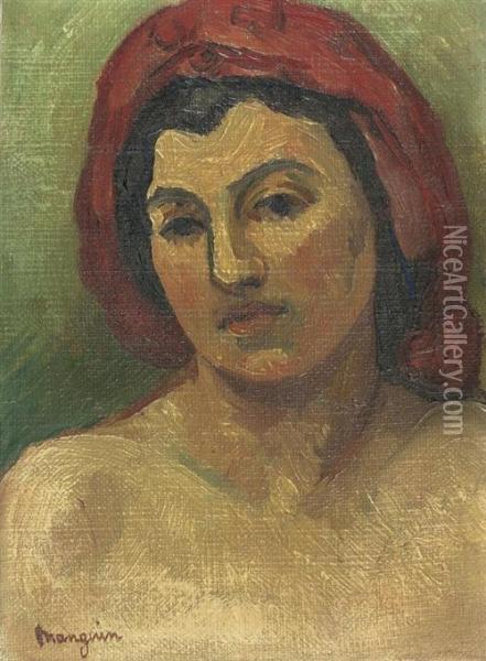 Tete De Marie. Circa 1911/13. Oil Painting - Henri Charles Manguin