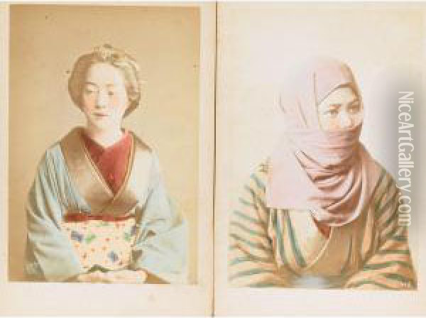 Japanese Photographs Oil Painting - Raimund, Baron Von Stillfried Und Rathenitz