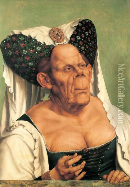 Old Woman (The Queen Of Tunis) 1513 Oil Painting - Workshop of Quentin Massys