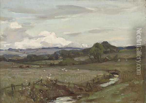 In East Lothian Oil Painting - Robert Hope