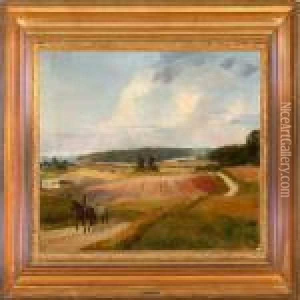 Summer Landscape Near Fredensborg Palace, Denmark Oil Painting - Otto Bache