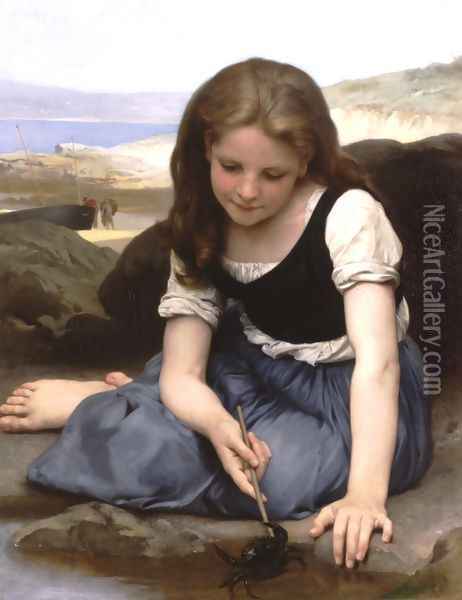 Le crabe (The Crab) Oil Painting - William-Adolphe Bouguereau