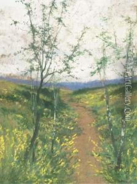 Genets En Ardennes Oil Painting - Vital Keuller