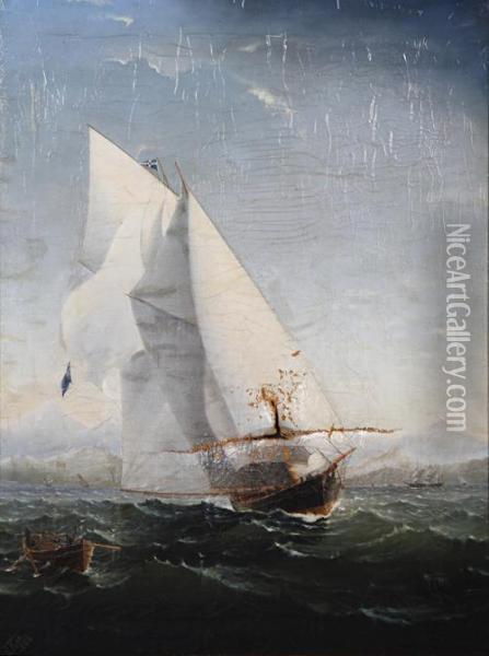 Sailing Ship Oil Painting - Charles Keith Miller