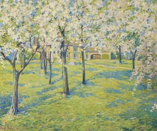 ''the Orchard'' Oil Painting - Dwight Blaney