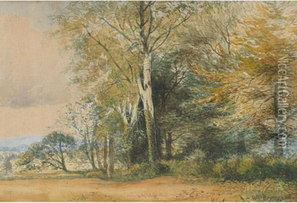 Landscape With Trees Oil Painting - William Brymner