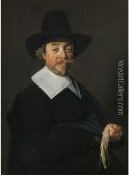 Portrait Of A Man Oil Painting - Frans Hals