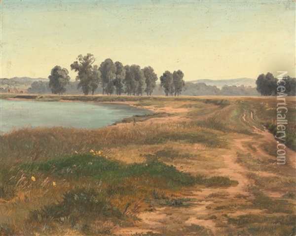 An Den Elbauen Oil Painting - Gustav Friedrich Papperitz