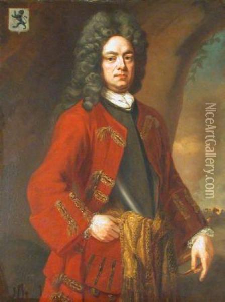 Portrait Of A Military Man Oil Painting - Sir Godfrey Kneller