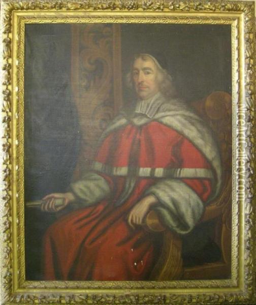 Portrait Of Sir Wadham Wyndham Oil Painting - Sir Godfrey Kneller