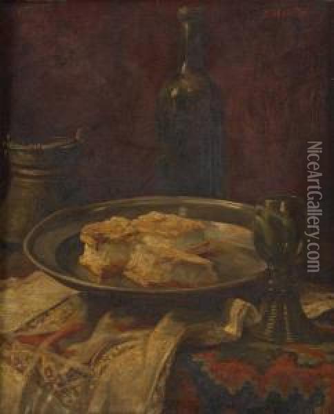 Le Dessert Oil Painting - Dolf van Roy