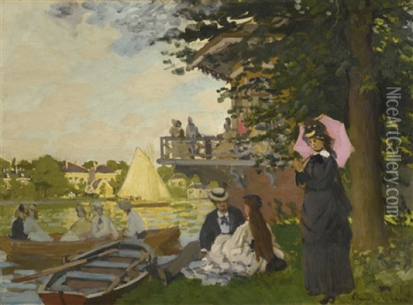 L'embarcadere Oil Painting - Claude Monet