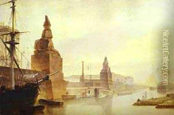 Odessa 1832 Oil Painting - Maksim Nikiforovich Vorobiev