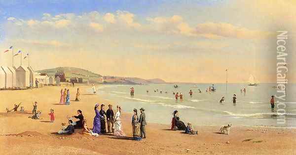 Figures on a Beach Oil Painting - Conrad Wise Chapman