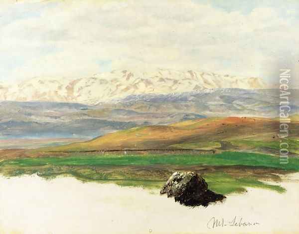 Mount Lebanon Oil Painting - Frederic Edwin Church