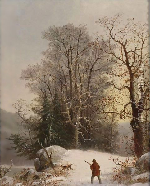 The Hunter Oil Painting - George Henry Durrie