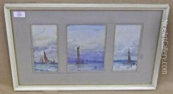 Seascapes Oil Painting - Adolphe Ragon