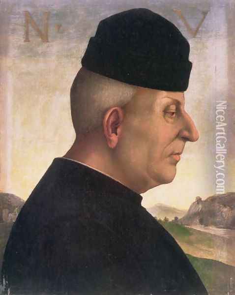 Portrait of Niccolo Vitelli 1414-86 Oil Painting - Luca Signorelli