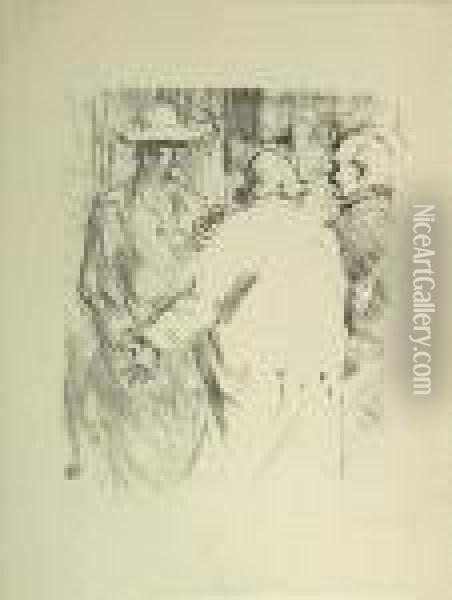 L'clemenceau A Busk, Pl. 10, From Au Pieddu Sinai Oil Painting - Henri De Toulouse-Lautrec