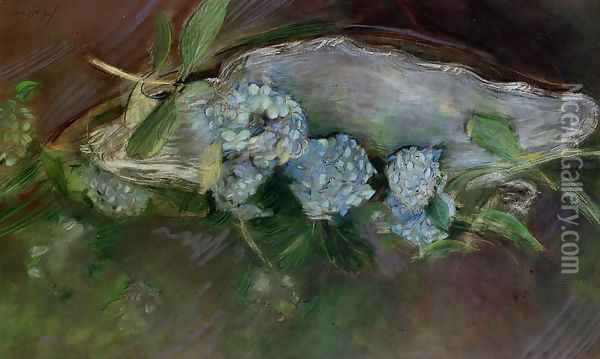 Hydrangeas 2 Oil Painting - Paul Cesar Helleu