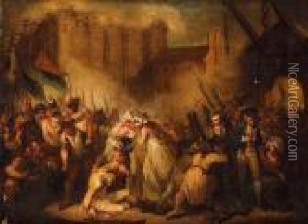 The Storming Of The Bastille Oil Painting - Henry Singleton