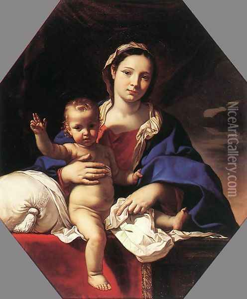Virgin and Child Oil Painting - Nicolas Mignard