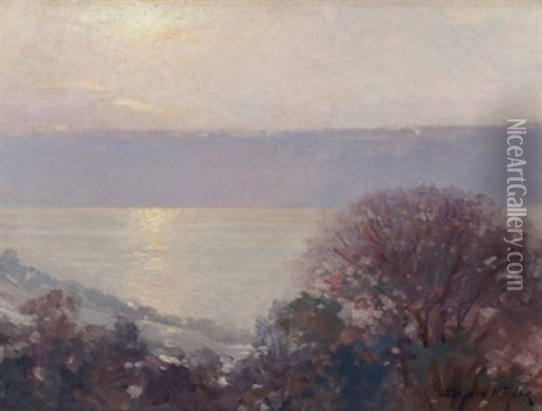 On The Hudson Oil Painting - Bayard Henry Tyler