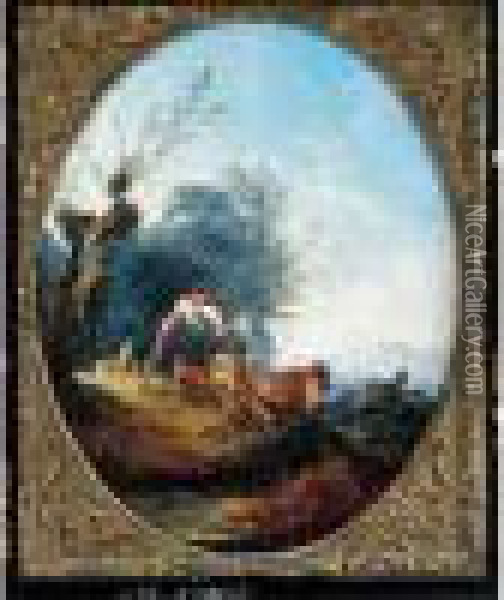 Frivolites Champetres Oil Painting - Philip Jacques de Loutherbourg