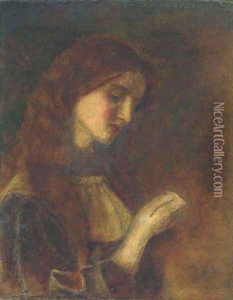 Madeleine Oil Painting - Arthur Hughes