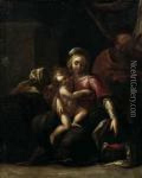 Gen. Correggio , Nachfolge Oil Painting - Correggio, (Antonio Allegri)