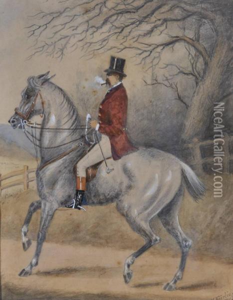 Gentleman On Horseback Oil Painting - Fairlie Harmar