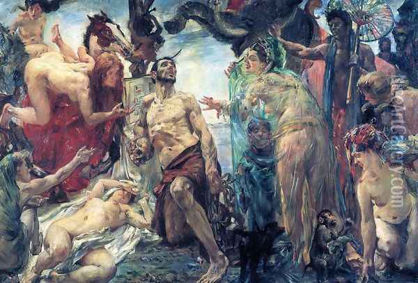 The Temptation of Saint Anthony (after Gustave Flaubert) Oil Painting - Lovis (Franz Heinrich Louis) Corinth