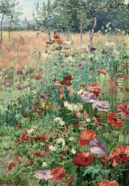 Coquelicots: The Poppy Field Oil Painting - Juliette Wytsman