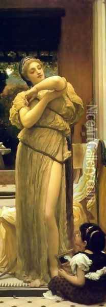Venus Disrobing Oil Painting - Lord Frederick Leighton