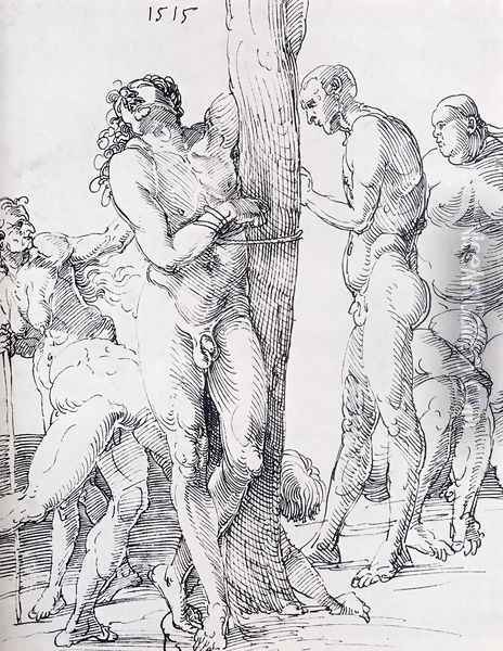Male And Female Nudes 1515 Oil Painting - Albrecht Durer
