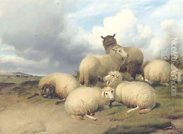 Before the Storm Oil Painting - Thomas Sidney Cooper