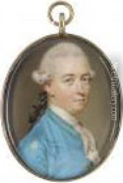 Portrait Of A Gentleman Oil Painting - John I Smart