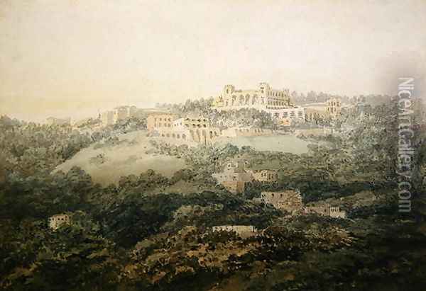 Monte Cassino Oil Painting - Joseph Mallord William Turner