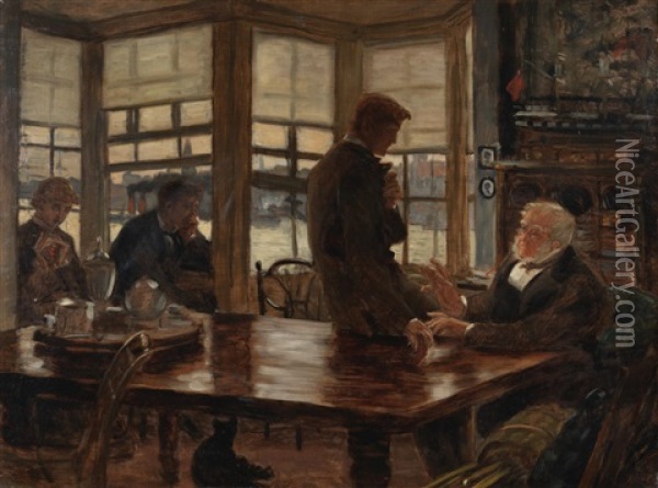 The Prodigal Son In Modern Life: The Departure; The Return Each Oil Painting - James Jacques Joseph Tissot