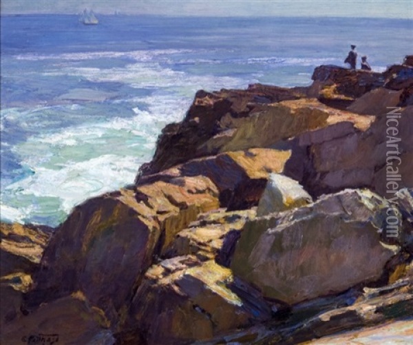The Rockbound Coast, Ogunquit Oil Painting - Edward Henry Potthast