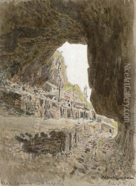Peak Cavern, Castleton, Derbyshire Oil Painting - Albert Goodwin