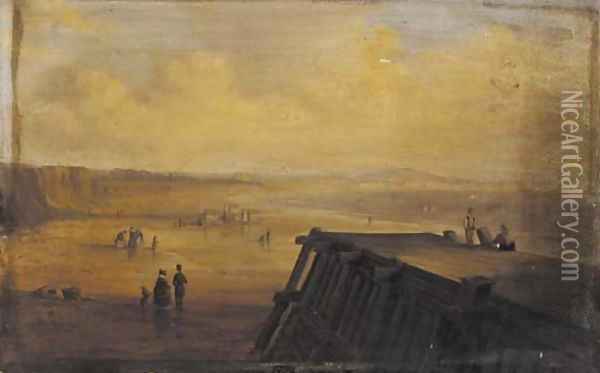 Bridlington-on-Sea Oil Painting - James Wilson Carmichael