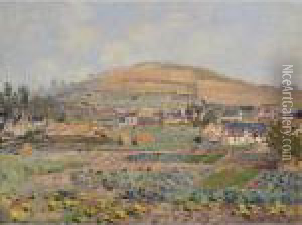 Le Mont Riboudet A Rouen Au Printemps Oil Painting - Claude Oscar Monet