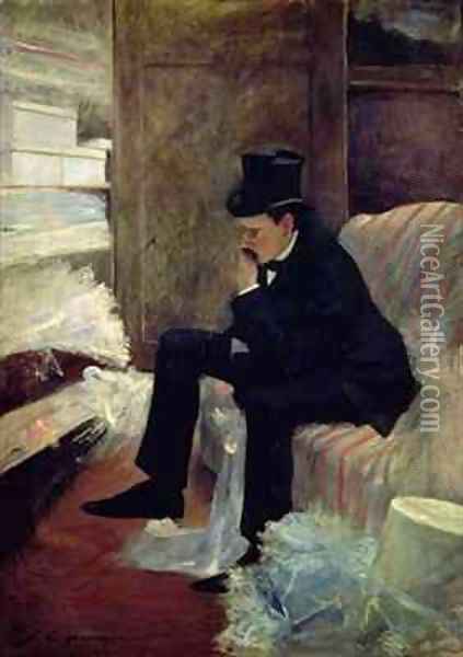 The Widower Oil Painting - Jean-Louis Forain