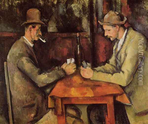 Cardplayers Oil Painting - Paul Cezanne