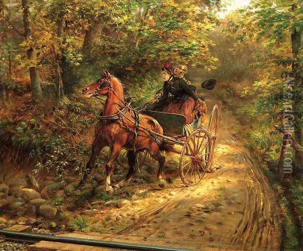 A Moment of Peril Oil Painting - Edward Lamson Henry