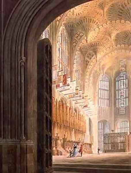 The Henry VII Chapel Westminster Oil Painting - Edward Dayes