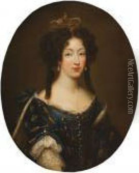 Maria Luisa De Orleans, Reina De Espana Oil Painting - Pierre Le Romain I Mignard