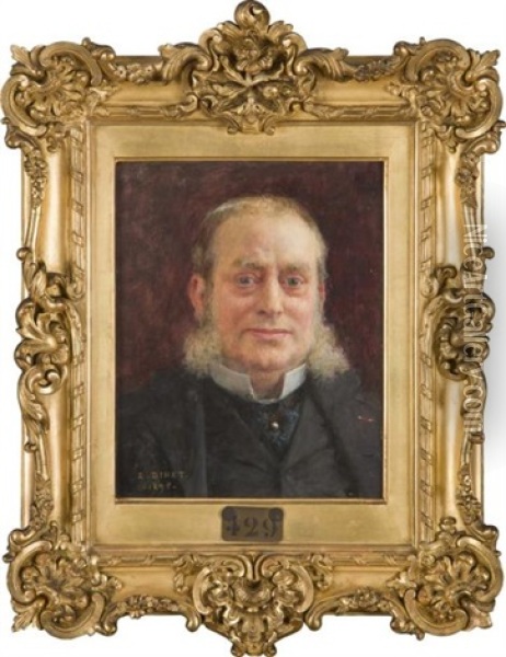 Portrait De Charles Albert Antoine Cornille, Verificateur Des Douanes, Beau-pere De Jeanne Dinet, La Soeur De L